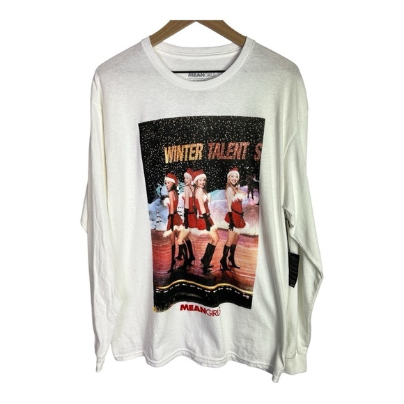 Mean Girls Christmas "Talent Show" Long Sleeve Tee NWT Sz M/L - Picture 1 of 9